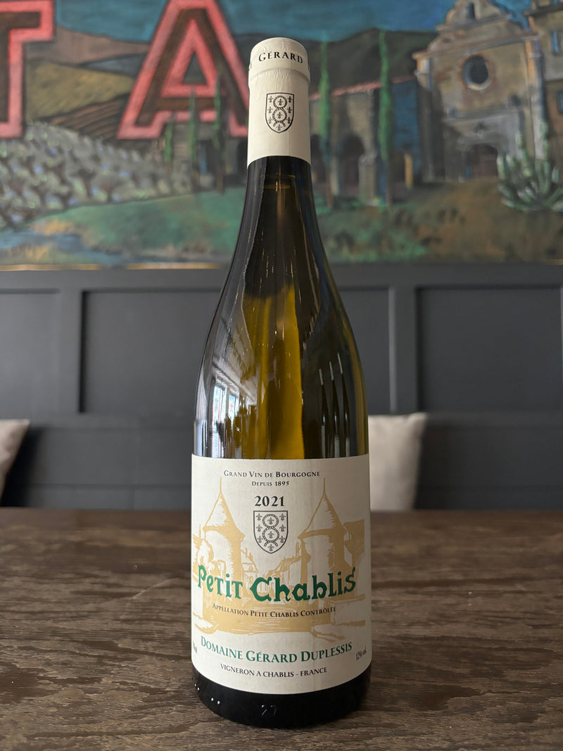 Domaine Gérard Duplessis 2021 Petit Chablis, Burgundy, France