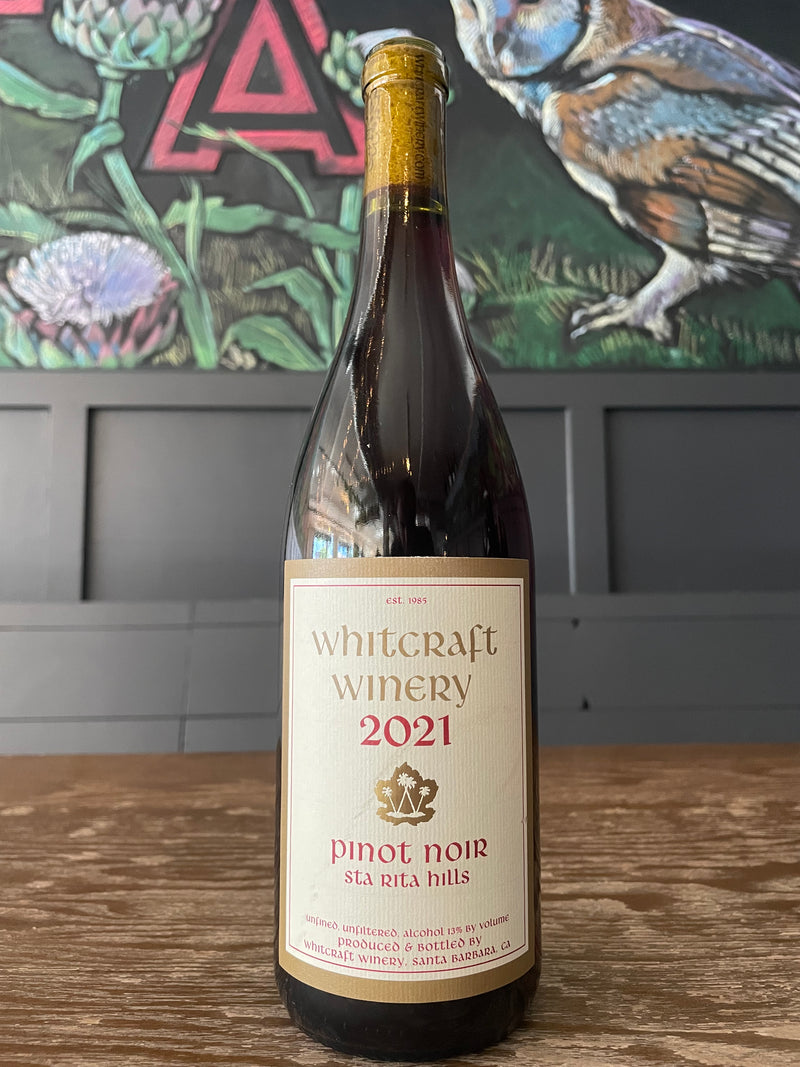 Whitcraft 2021 Pinot Noir, Sta Rita Hills, California